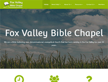 Tablet Screenshot of foxvalleybiblechapel.org